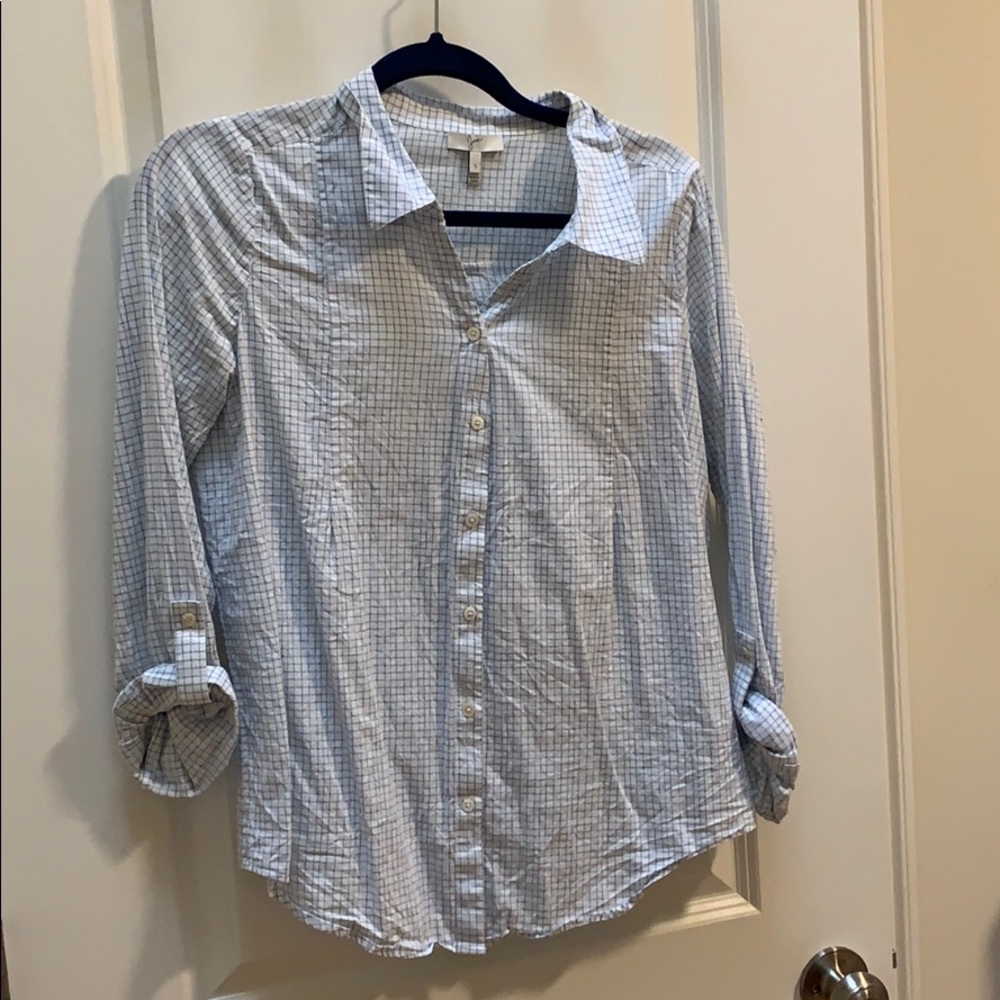 Joie blue button down SZ S